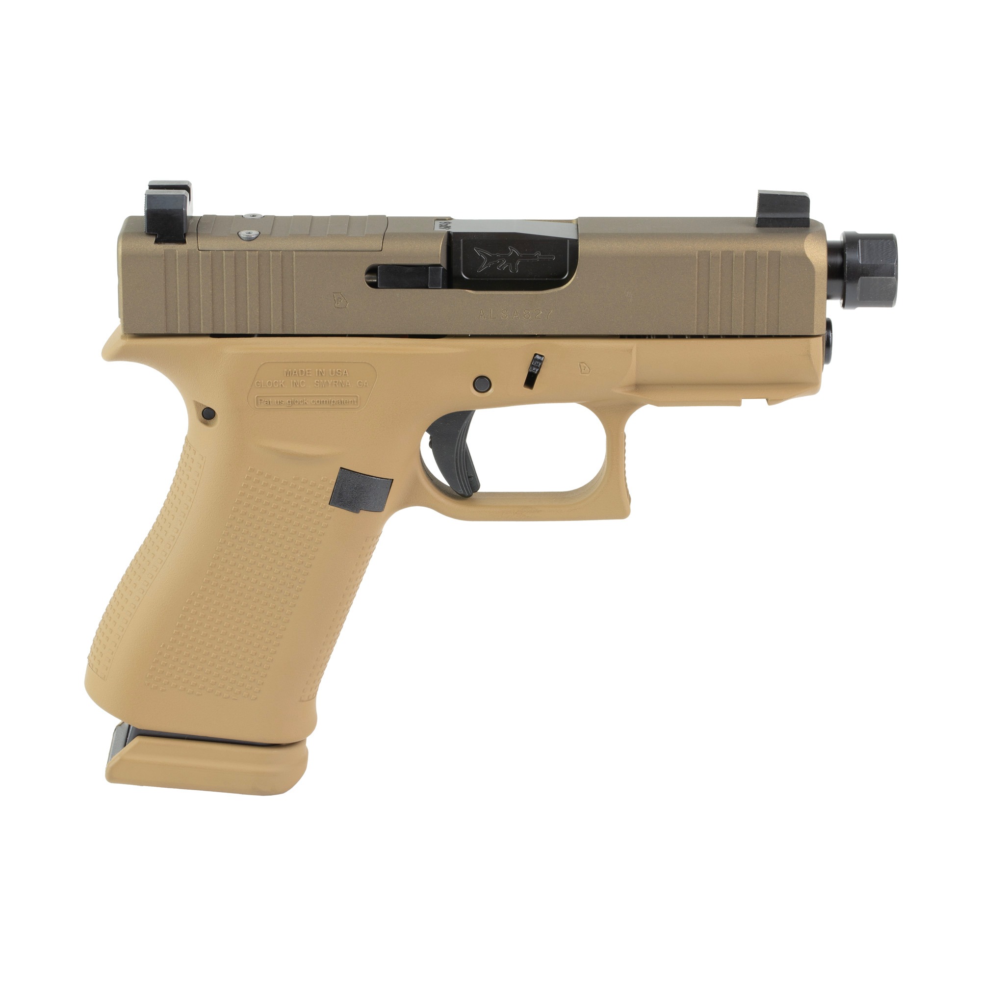 GLOCK 43X 9MM 15RD 3.92" TB FDE