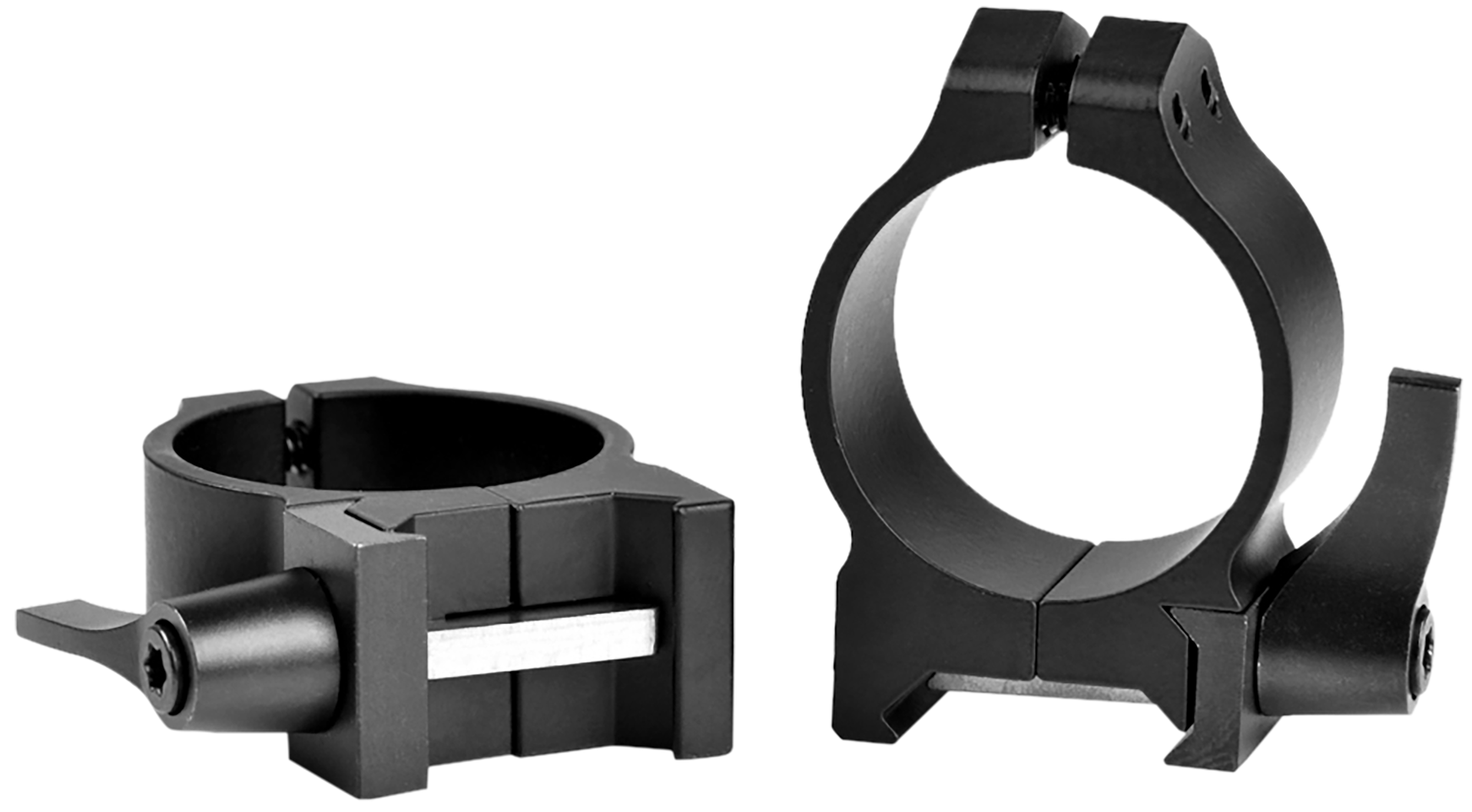 Warne 213LM Vertical Rings Maxima Matte Black 30mm Low Quick Detach 0 MOA