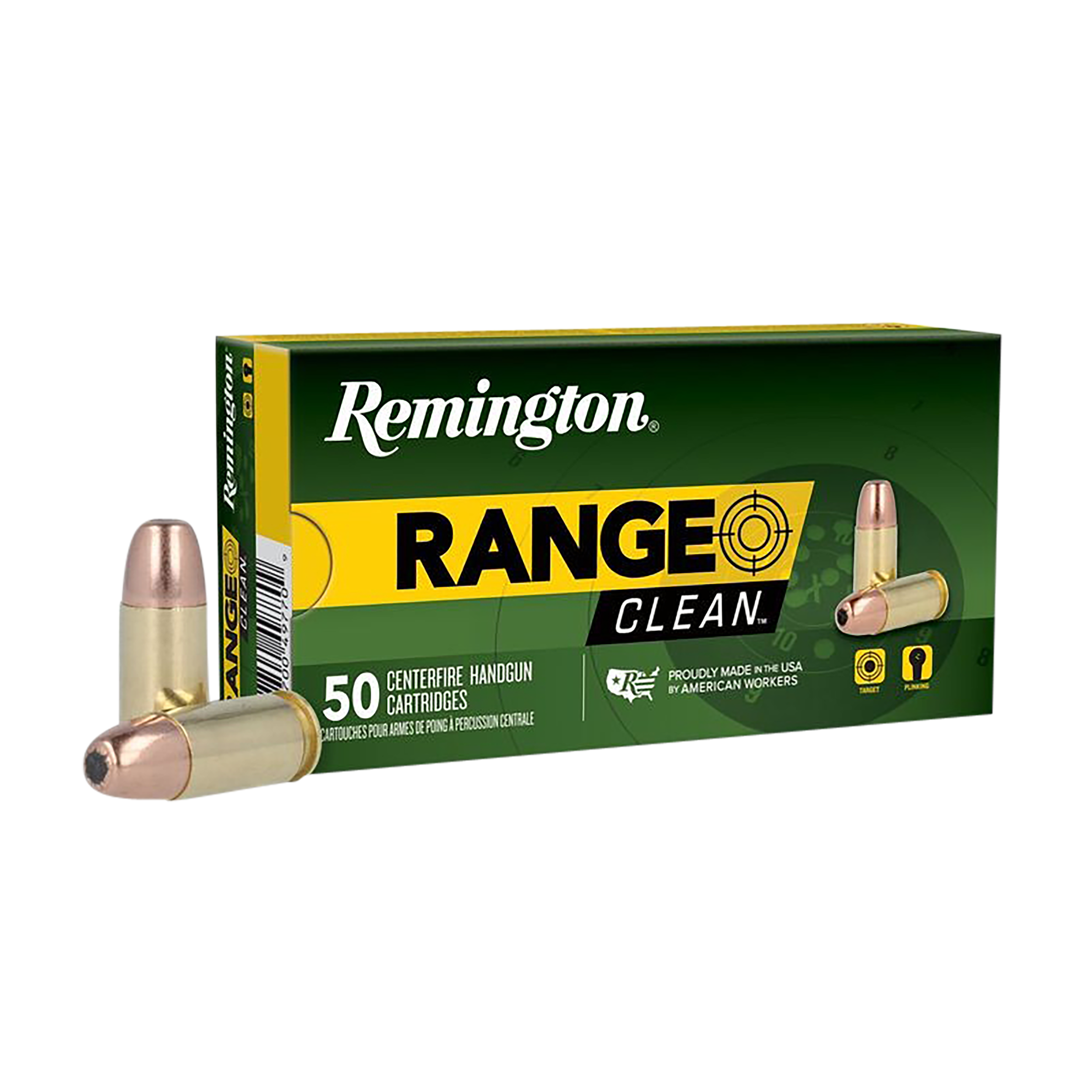 Remington Ammunition 27681 Range  9mmLuger 115gr Flat Nose Enclosed Base 50 Per Box/10 Case