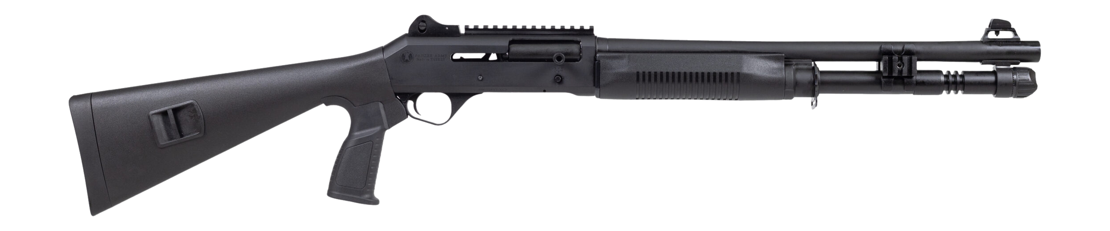 Panzer Arms PAM4TSSB M4 Semi-Auto 3" 5+1 18.50" Black Barrel, Black Aluminum Receiver w/Picatinny Rail, Black Fixed Synthetic Stock, Black Polymer Grip