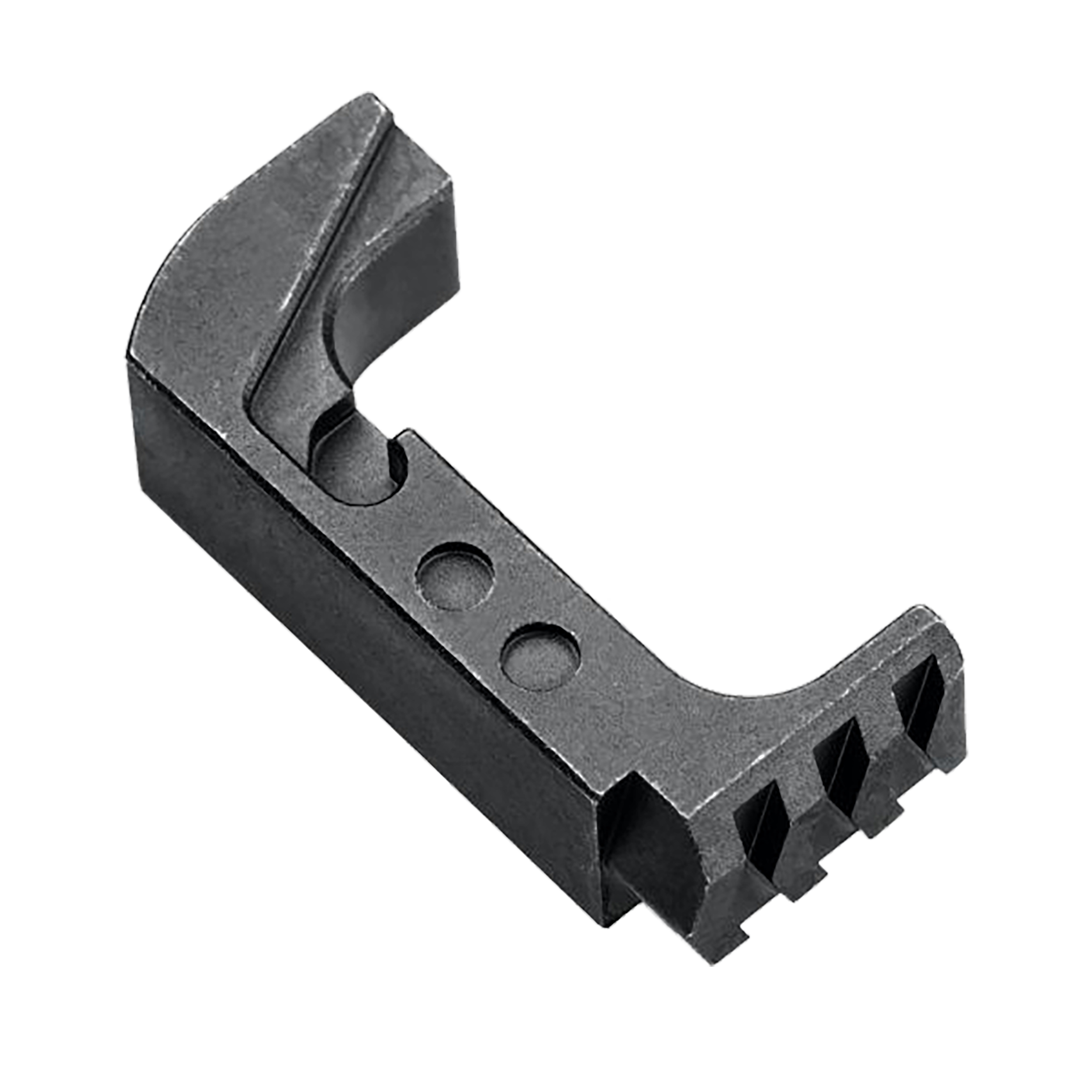 Tyrant CNC TD43X48ESTEELBLACK  Extended Magazine Release Glock 43x/48 Black Aluminum/Steel