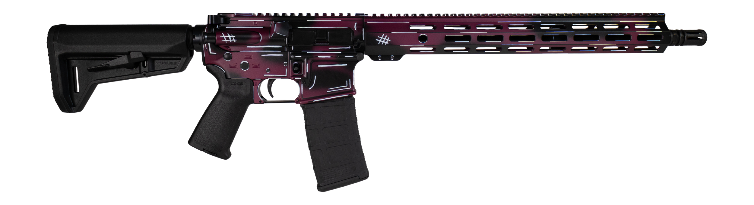 Shark Coast Tactical Anime-15 Black Cherry 5.56 NATO 16" 30rd Rifle