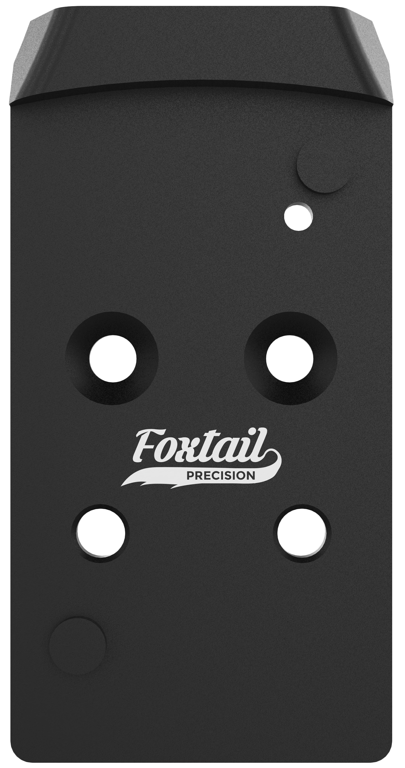 Foxtail Precision 100017 Rear Sight Dovetail Optic Adapter Plate for CZ P10  Black Anodized CZ P10