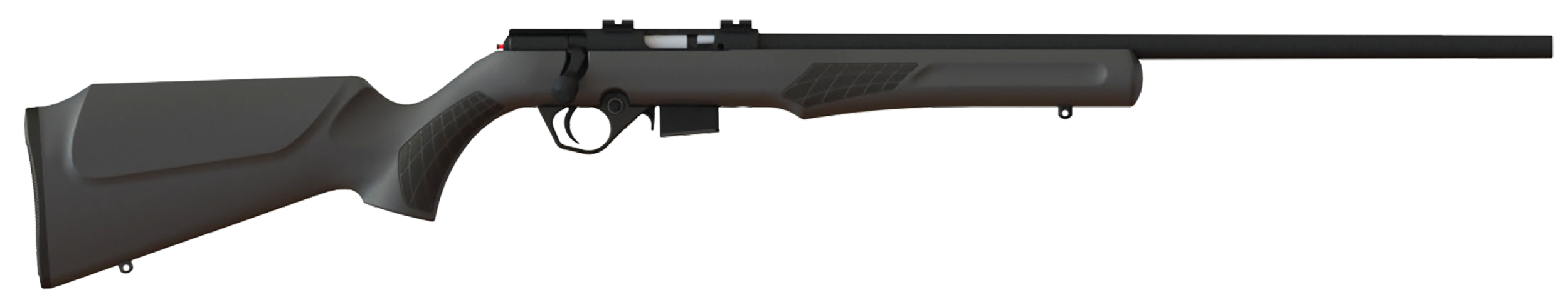 Rossi RB22W2111 RB22  Full Size 22 WMR 5+1, 21" Blued Button Rifled Free Floating Steel Barrel, Blued Stainless Steel Receiver, Black Monte Carlo Stock, Right Hand