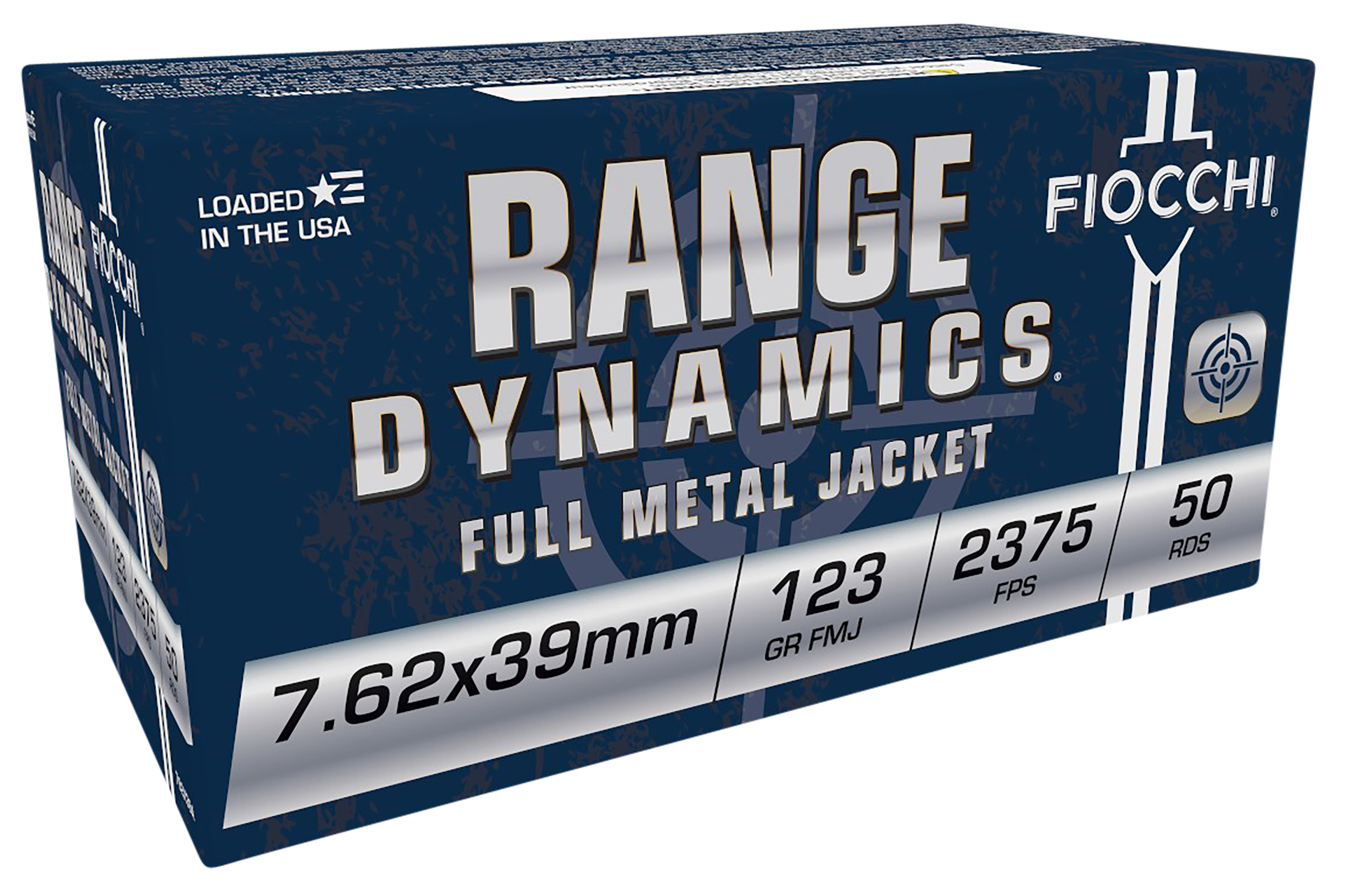 Fiocchi 762X39A Range Dynamics  7.62x39mm 123gr Full Metal Jacket 50 Per Box/10 Case
