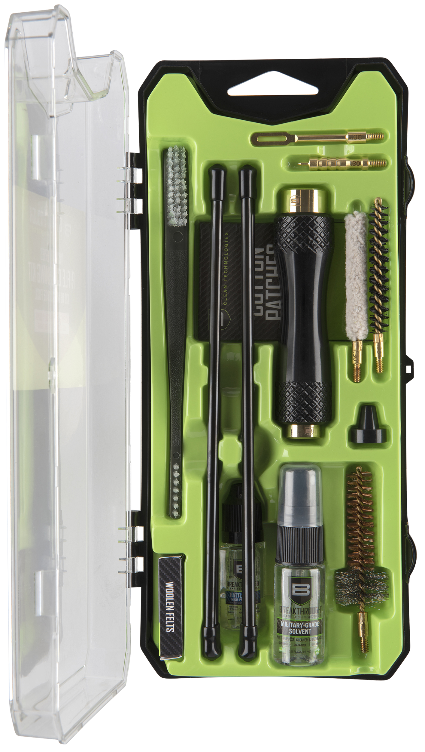 Breakthrough Clean BTCCCAR10 Vision Series Cleaning Kit 30 Cal & AR-10/15 Pieces Multi-Color