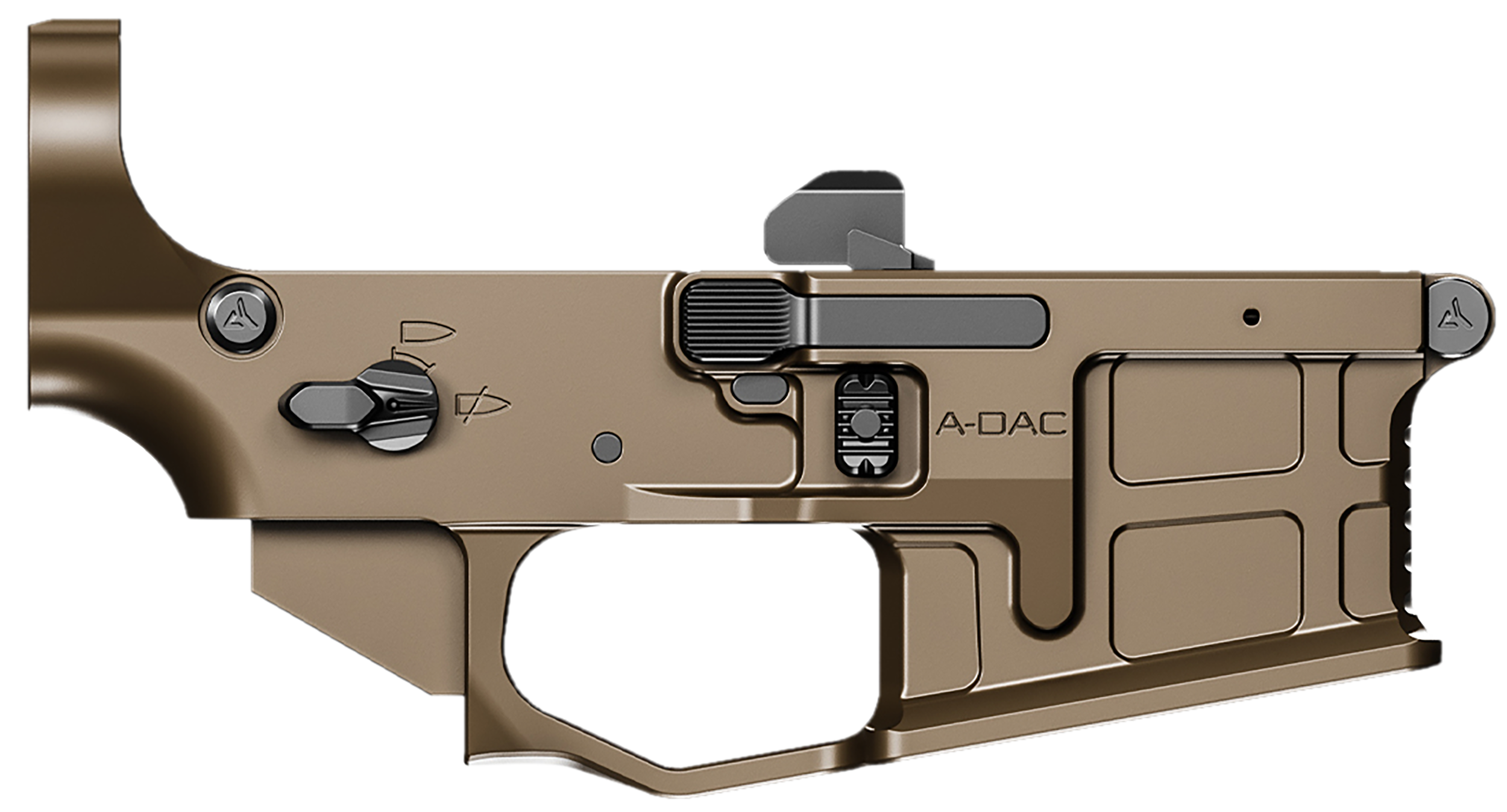 Radian Weapons R0389 A-DAC 15 Lower Receiver Aluminum Radian Brown Cerakote AR Platform
