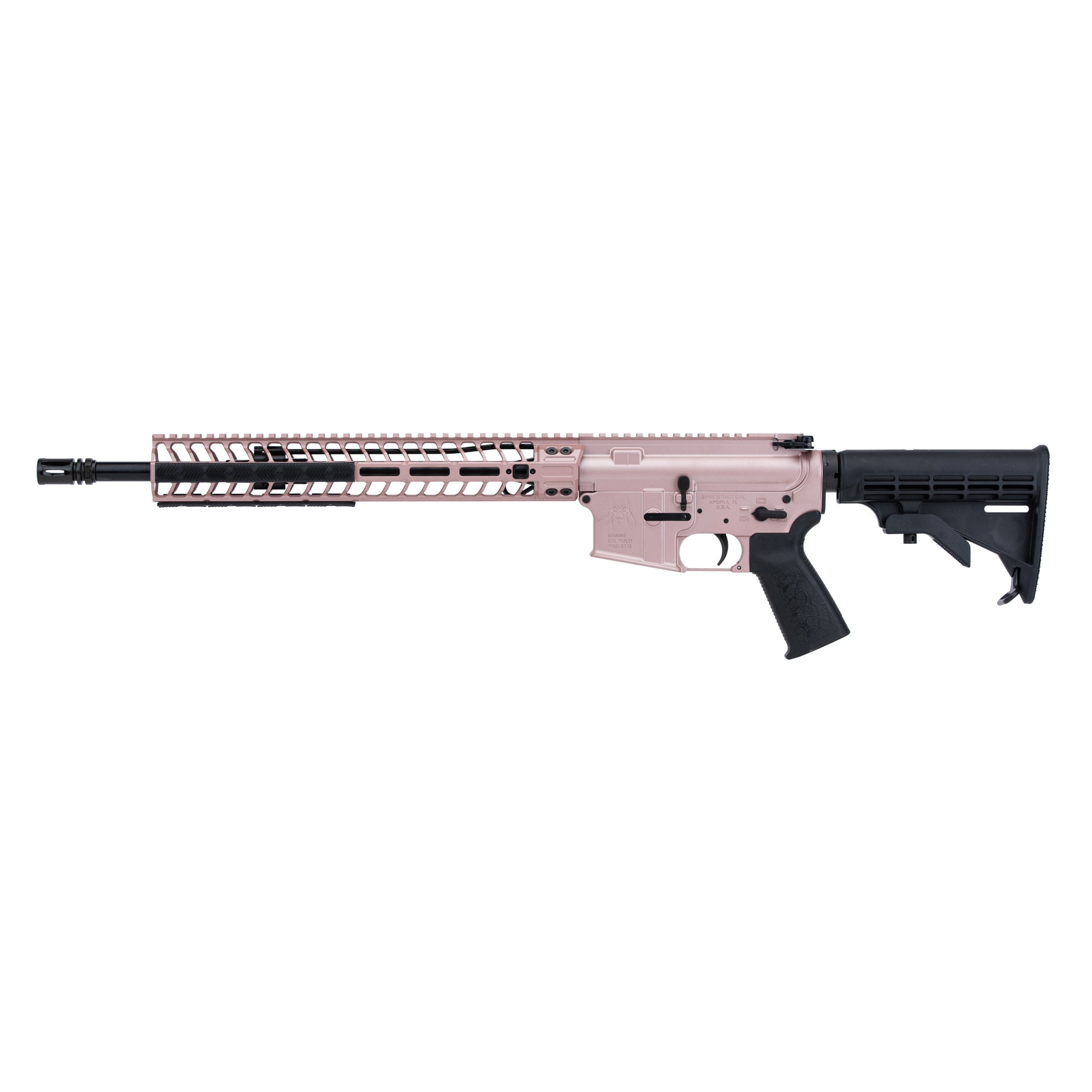 SPIKE'S RFL 556 16" MD MLOK ROSE GLD