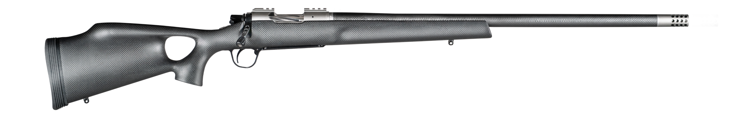 Christensen Arms 8010800105 Summit TI  Full Size 6.5 PRC 3+1, 24" Natural Titanium Steel Threaded Barrel, Natural Titanium Aluminum Receiver, Natural Carbon Fiber Fixed Thumbhole Stock