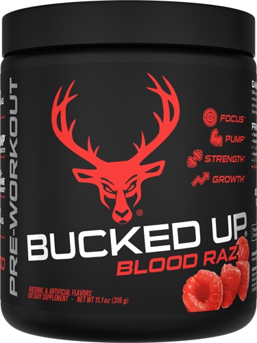 BUCKED UP PRE-WORKOUT BLOOD RAZ 30 SERVINGS