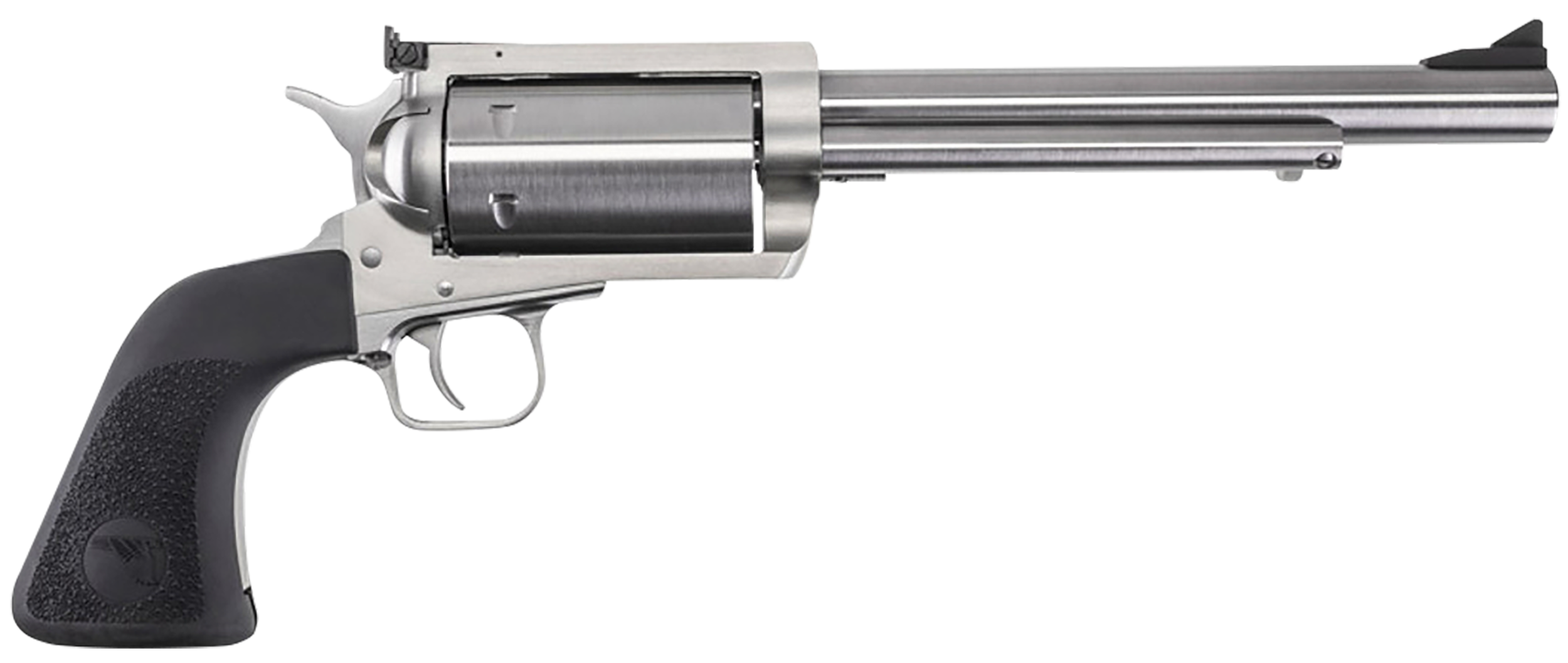 Magnum Research BFR303076 BFR  Extra Large 30-30 Win 6 Shot 7.50" Brushed Rifled Steel Barrel & Cylinder, Stainless Steel Frame, Black Hogue Rubber Grip, Exposed Hammer