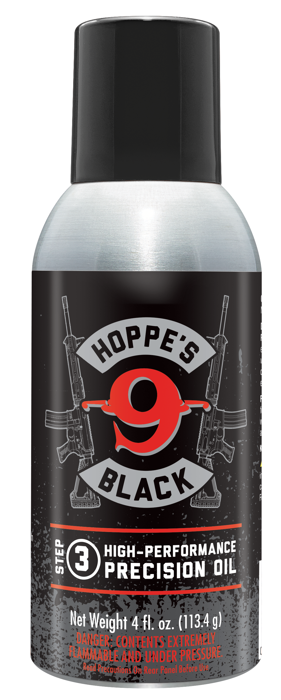 Hoppe's HBL4A Black Precision Oil Lubricates and Protects Against Corrosion 4 oz. Aerosol Can with Extension Tube