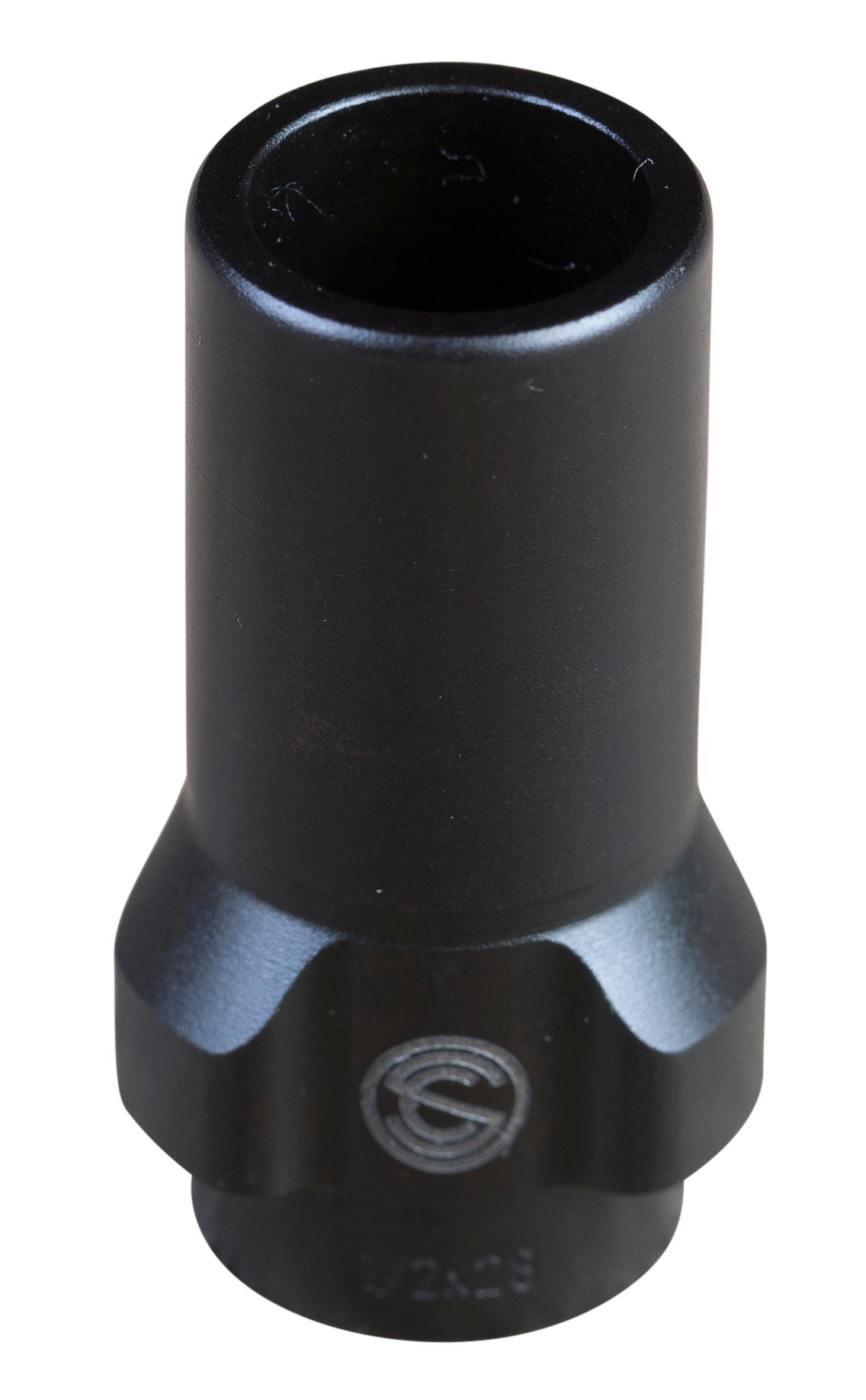 SilencerCo AC2607 3-Lug Muzzle Device 9mm Luger 1/2"-36 tpi Steel
