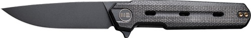 WE KNIFE NAVO 3.25" BLACK CANVAS MICARTA STONEWASH!