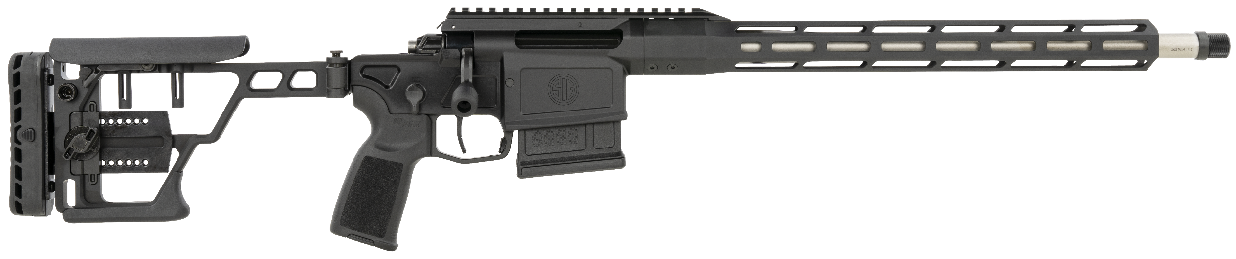 Sig Sauer CROSS30816B Cross  308 Win 5+1 16" Barrel, Black Anodized Metal Finish, Black Sig Precision Adjustable Folding Stock, Curved 2 Stage Match Trigger, Black Polymer Grip