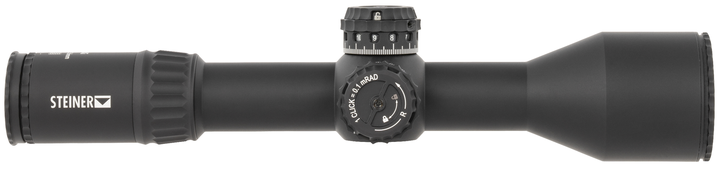 Steiner 5119 T6Xi  Black 3-18x56mm 34mm Tube Illuminated SCR2 MIL Reticle First Focal Plane Features Throw Lever