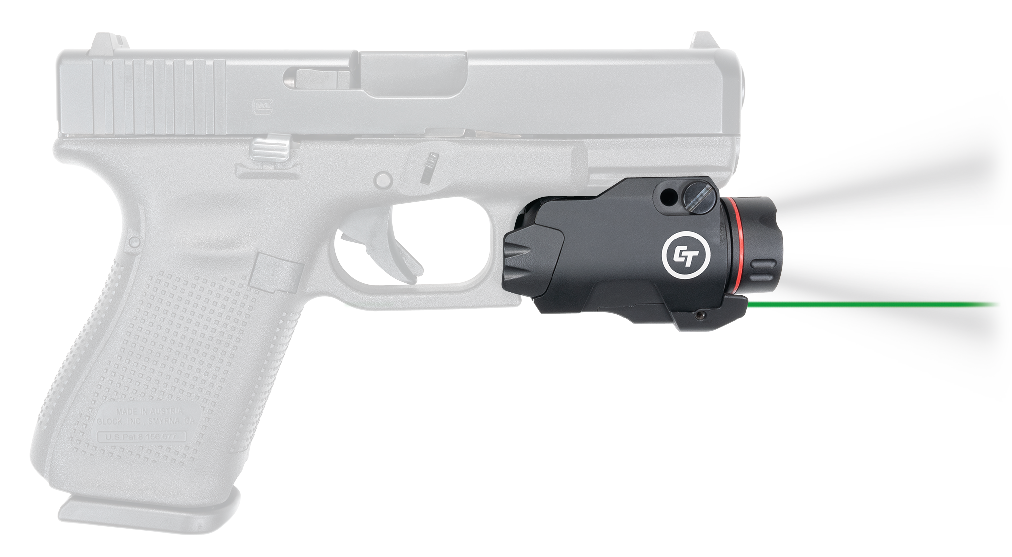 Crimson Trace 0177201 Rail Master Pro Green Laser/White Light 5mW/400 Lumens, Output 633nM Wavelength, Picatinny/Weaver Rail Mount