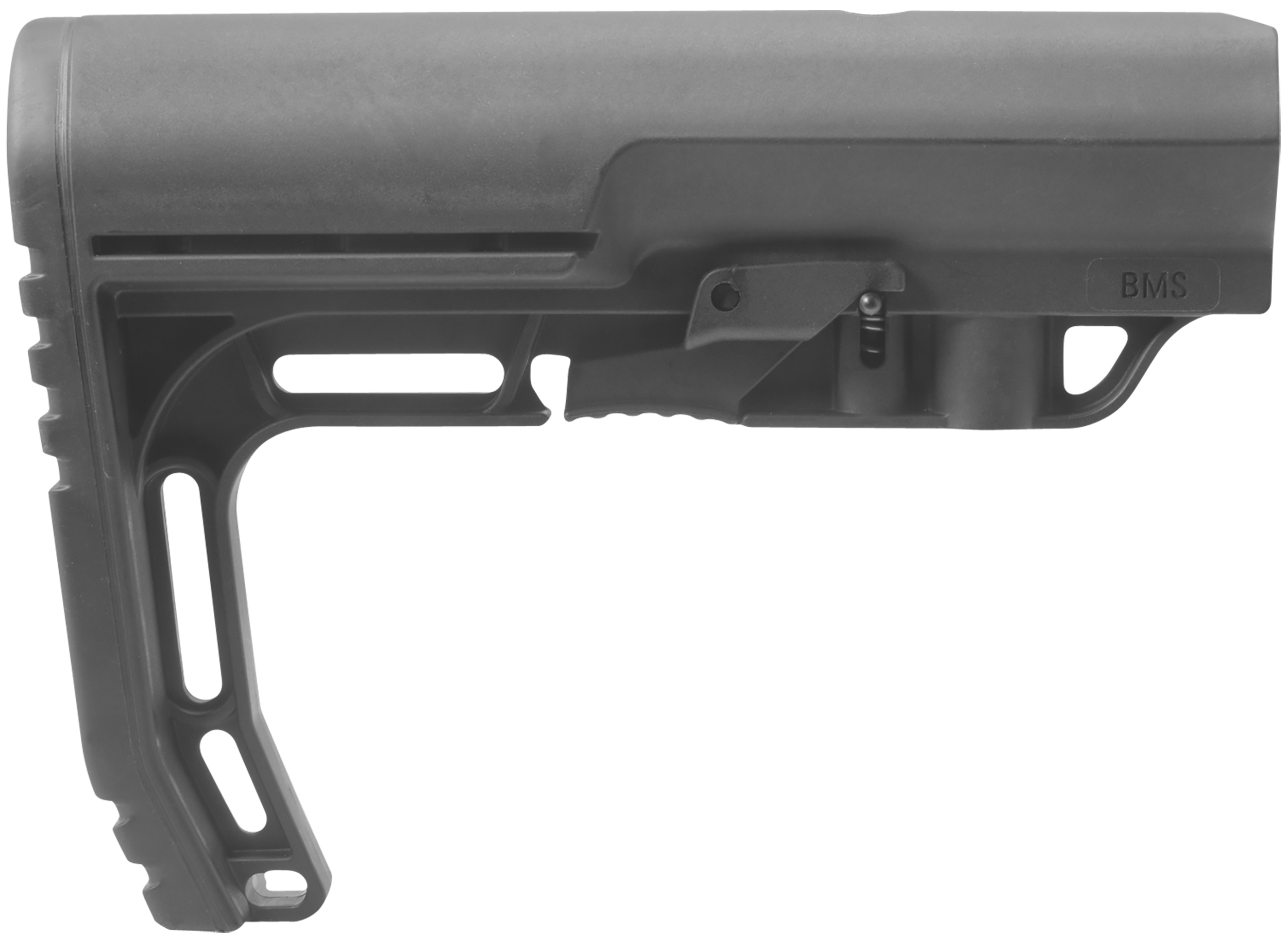 Mission First Tactical BMS Battlelink Minimalist Stock Collapsible Black Synthetic for AR-15, M16, M4 with Commercial Tubes (Tube Not Included)