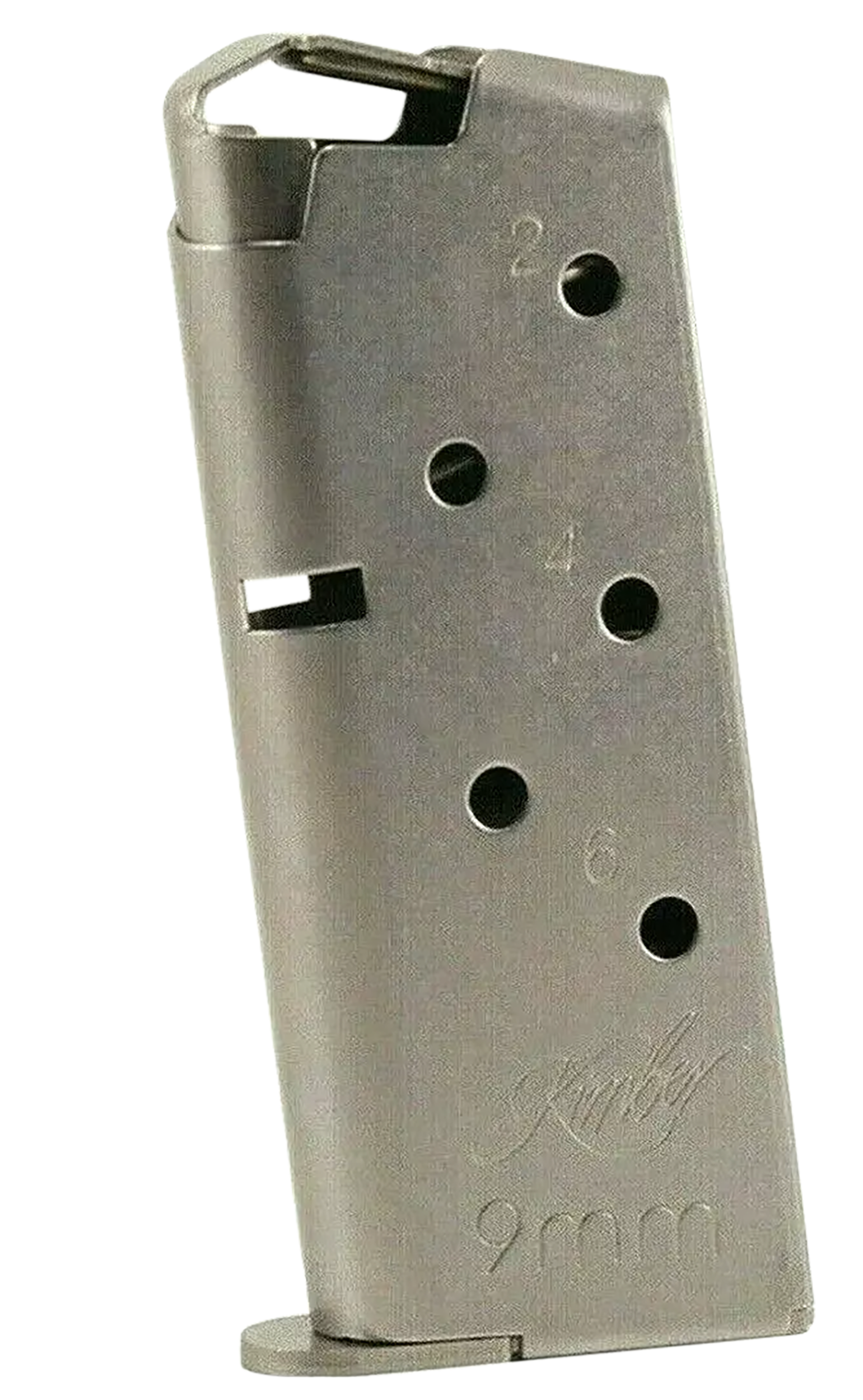 Kimber Mfg, Inc 1200846A Micro 9  6rd Flush Fit 9mm Luger Silver Stainless Steel