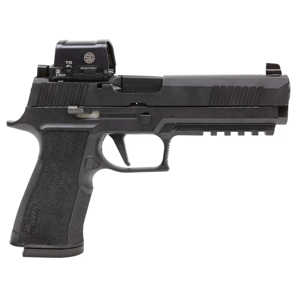 dSIG SAUER P320 X5 10MM PISTOL BLACK ROMEO2 INSTALLED 2-15RD MAGS