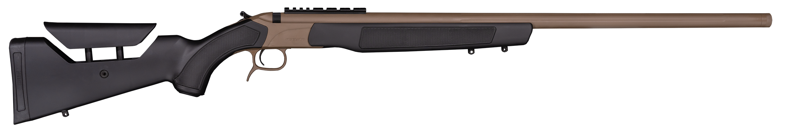 CVA PR3211NM Accura LR-X 50 Cal 209 Primer 30" Flat Dark Earth Nitride Cerakote Fluted Threaded Barrel, Picatinny Rail Receiver, Black Adj Comb Synthetic Stock