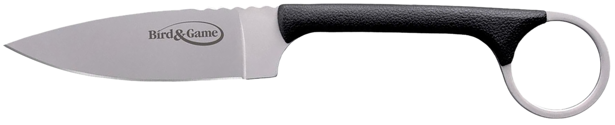 Cold Steel CS20A Bird & Game 3.50" Fixed Drop Point Plain AUS-8A SS Blade, 3.75" Black Textured Polymer Handle
