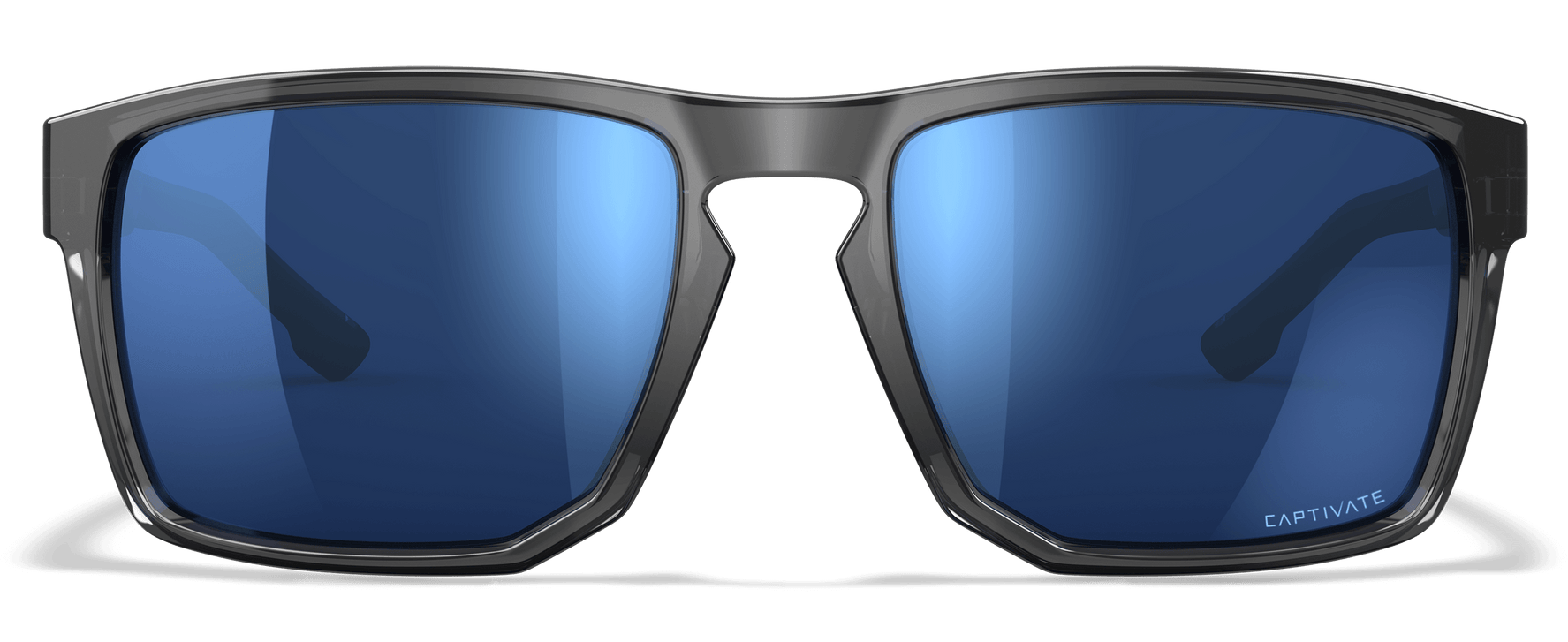 Wiley X Founder Captivate Polarized Blue Mirror Shooting Glasses