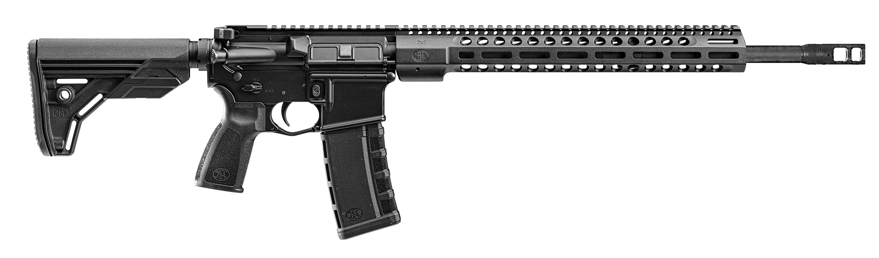 FN 36100669 FN 15 DMR3 5.56x45mm NATO 18" Barrel 30+1, Black Anodized Receiver, Black  OEM Stock & Grip, Optics Ready