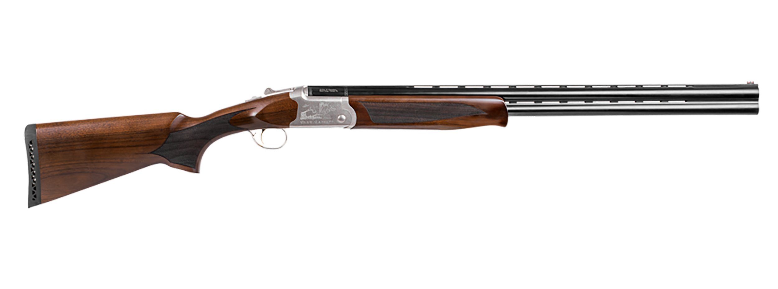 Girsan  Balikli Blue Label 20 Gauge Break Open 2.50" 2rd 26" Blue Polished Over/Under Vent Rib Barrel, Engraved Silver Aluminum Receiver, Fixed Turkish Walnut Stock, 5 Mobil Chokes