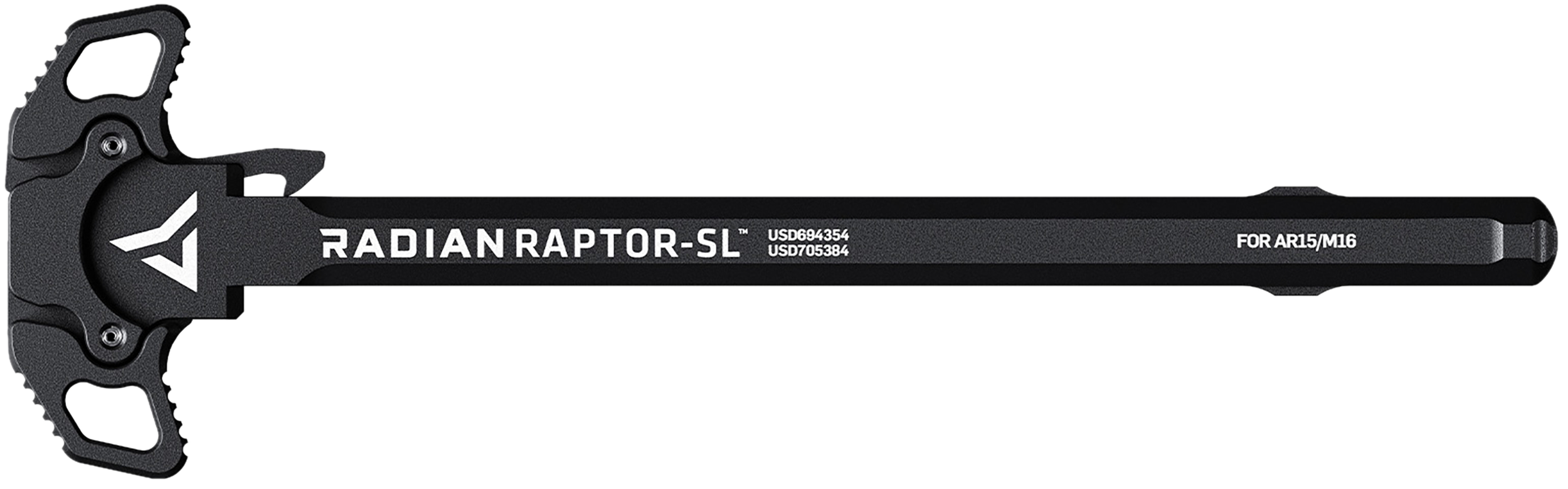 Radian Weapons R0176 Raptor SL Ambi Charging Handle, Black, Slim Line Handles, Fits Mil-Spec AR-15/M16 Platform