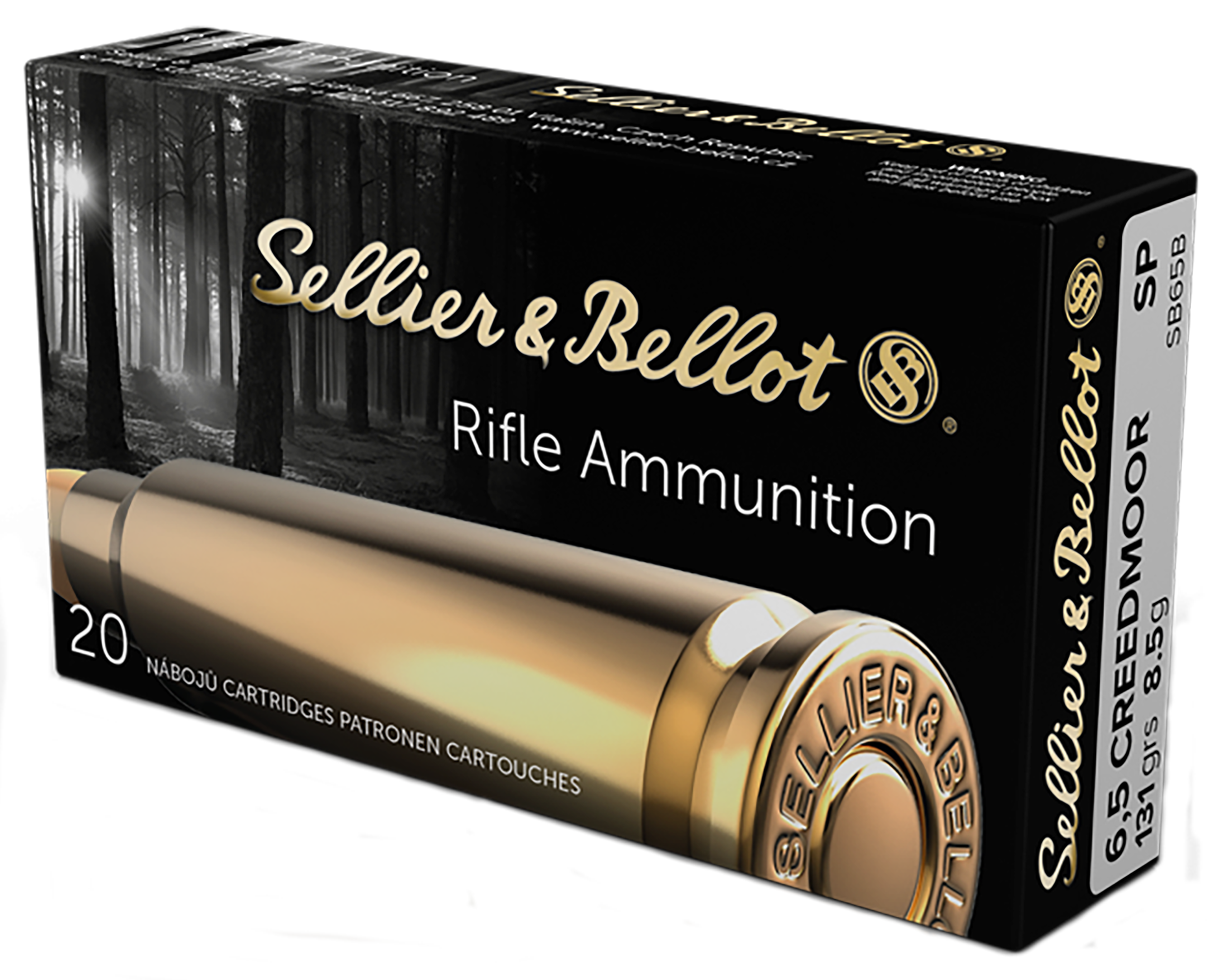 Sellier & Bellot SB65B Rifle  6.5Creedmoor 131gr Soft Point 20 Per Box/25 Case