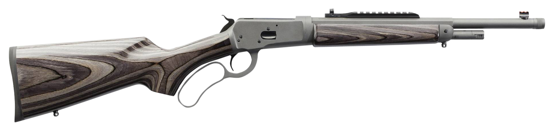 Chiappa Firearms 920410 Wildlands 1892 Full Size 44 Mag 5+1 16.50" Mystikote Dark Gray Steel Threaded Barrel, Mystikote Dark Gray Picatinny Rail Steel Receiver, Fixed Black Laminate Stock, Right Hand