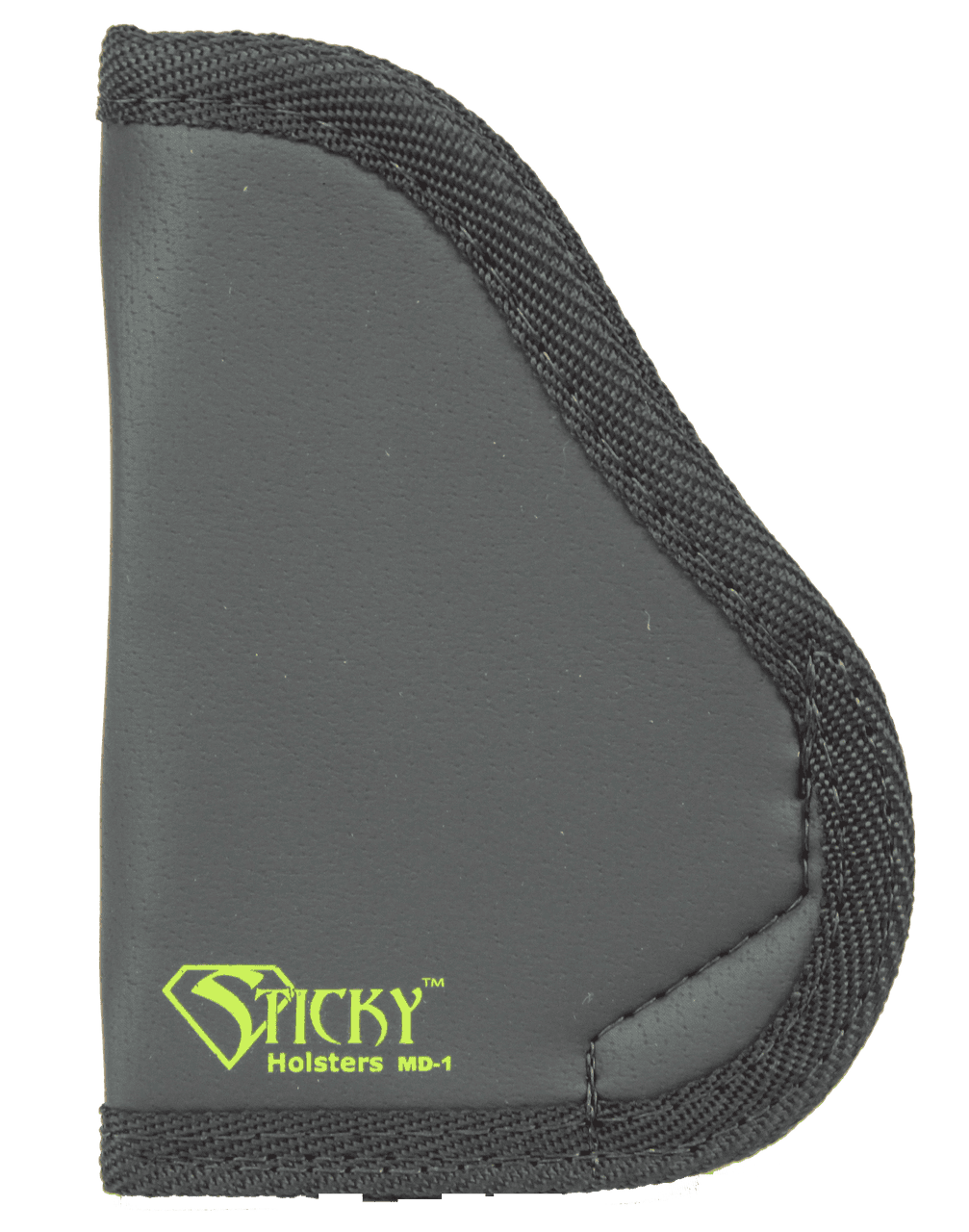 Sticky Holsters MD1 MD-1 Black/Green Latex Free Rubber Fits Small 9mm Ambidextrous
