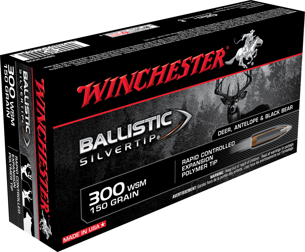 WINCHESTER 300WSM 150GR BS SLVR TIP
