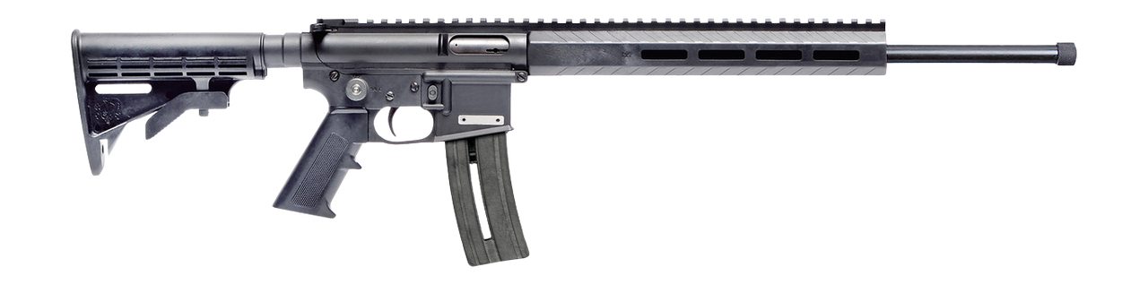 Mountain Billy Gun Lab MBGL-GOAT15-TB-1 Goat-15 Helium 22 LR 1rd 16" Black Threaded Barrel, Black Polymer Receiver w/Picatinny Rail, M-LOK Handguard, Black Adj 7 Position Polymer Buttstock, Black Poly
