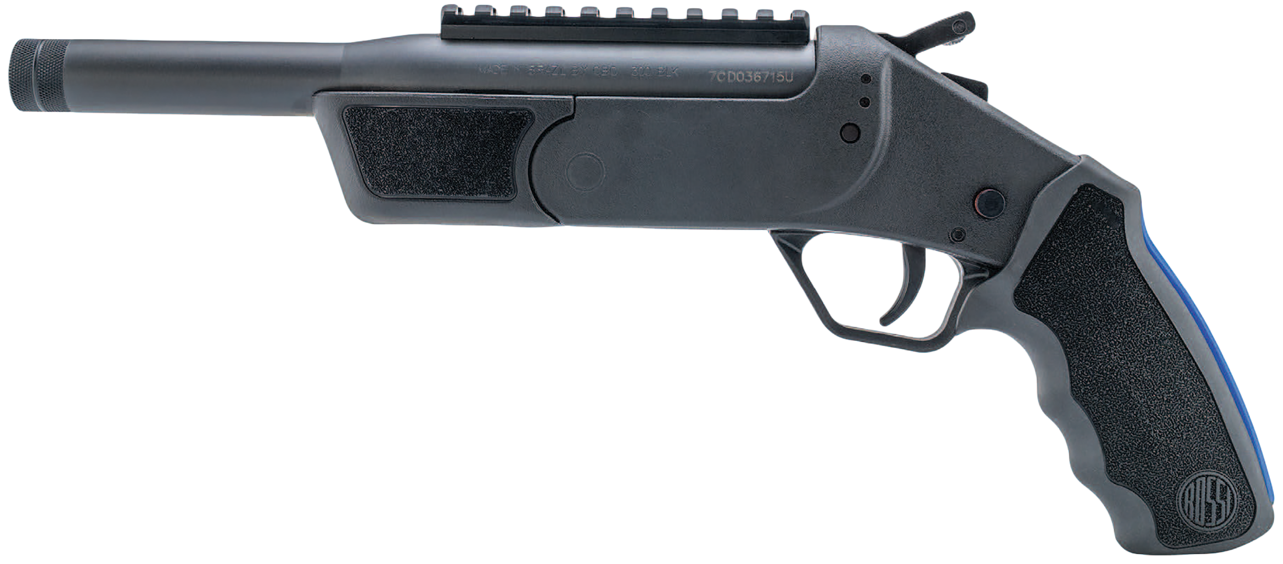 Rossi SSPB9556-BK Brawler  5.56 NATO 1rd 9" Matte Black Steel Barrel, Black Polymer Frame, Picatinny Rail