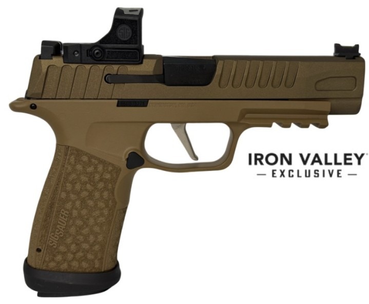Shark Coast Tactical P365 Fuse 9mm 4.3" 21rd Burnt Bronze Romeo-RS Pistol
