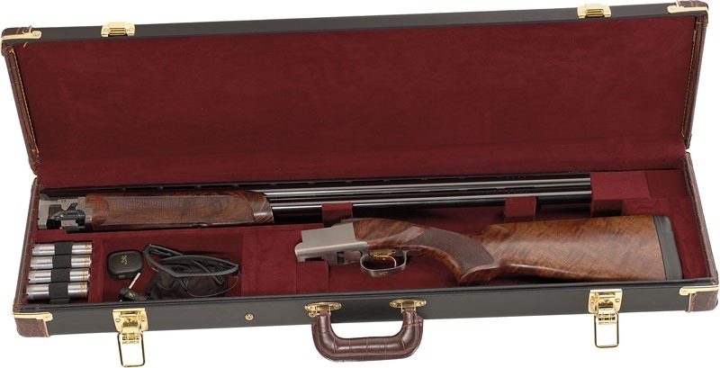BROWNING LUGGAGE CASE O/U TO 34" BBL VINYL BROWN/BLACK TRIM