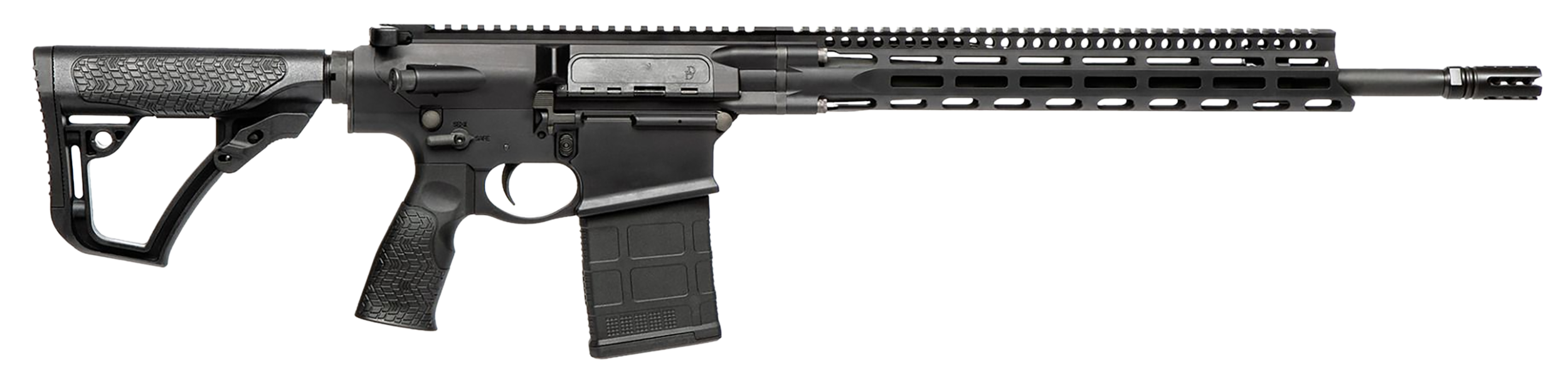 Daniel Defense 0215822207047 DD5 V4 6.5 Creedmoor 18" 20+1 Black Hard Coat Anodized 6 Position w/SoftTouch Overmolding Stock MLOK