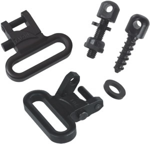 TOC TALON 1" SWIVELS & SCREW SET QUICK RELEASE STEEL BLACK