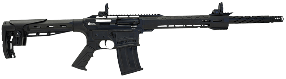 Citadel CBOSS2512CA Boss 25 *CA Compliant 12 Gauge Semi-Auto 3" 5+1 20" Matte Black Steel Barrel, Matte Black Picatinny Rail Receiver, Picatinny Rail Forend, Black Synthetic Stock, Black Polymer Grip
