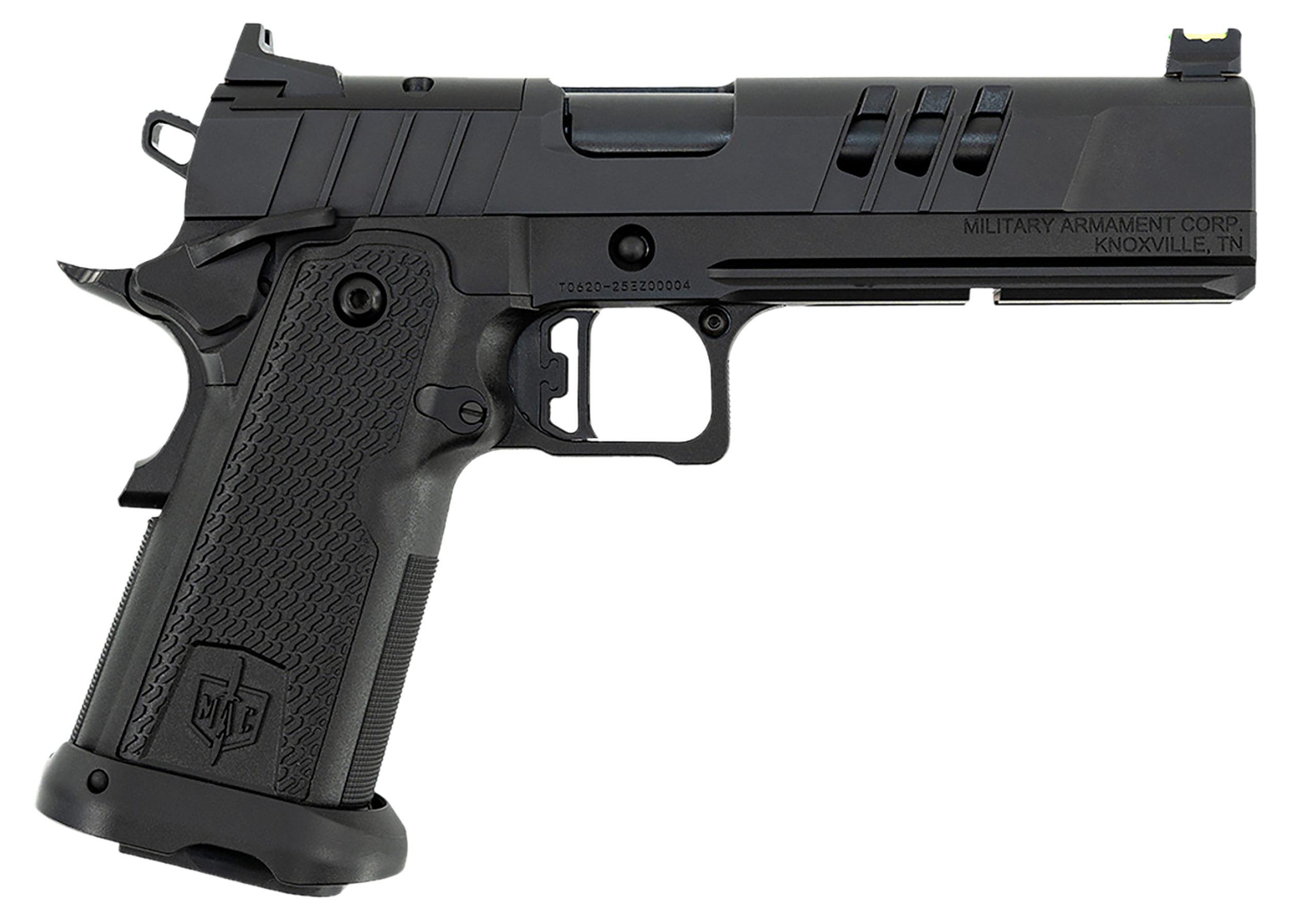 MAC 12500011 9 DS-D 9mm Luger 17+1 5" Black QPQ Bull Barrel, QPQ Tenifer Cerakote Optic Cut/Serrated Steel Slide, QPQ Tenifer Cerakote Steel Frame w/Accessory Rail & Beavertail