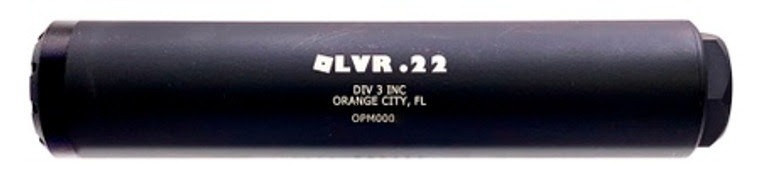 DIVISION 3 INC OLVR .22 SUPPRESSOR 22LR BLACK 1/2x28