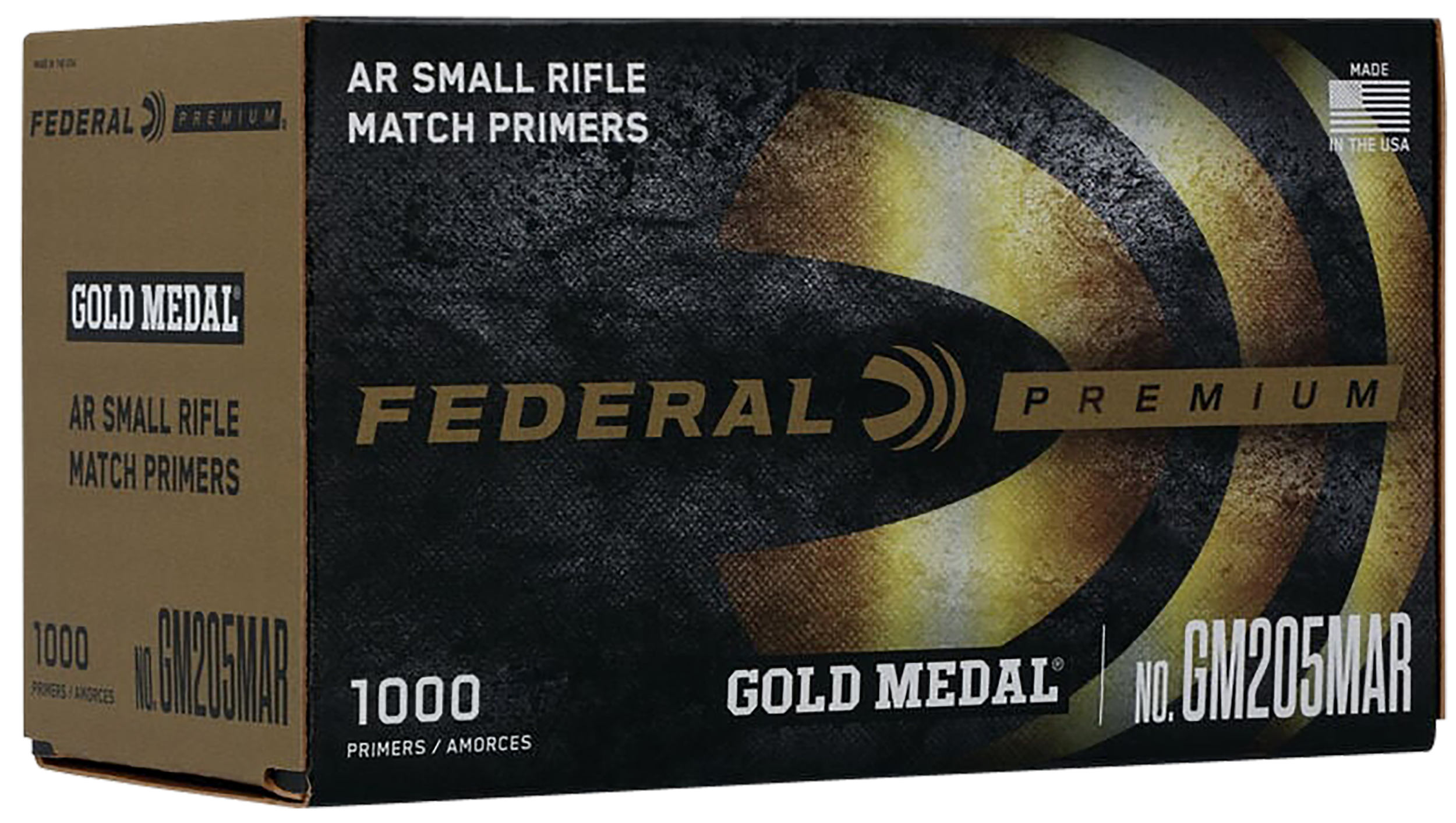 Federal GM205MAR Gold Medal Premium Small AR Rifle Multi Caliber 1000 Per Box/5 Case