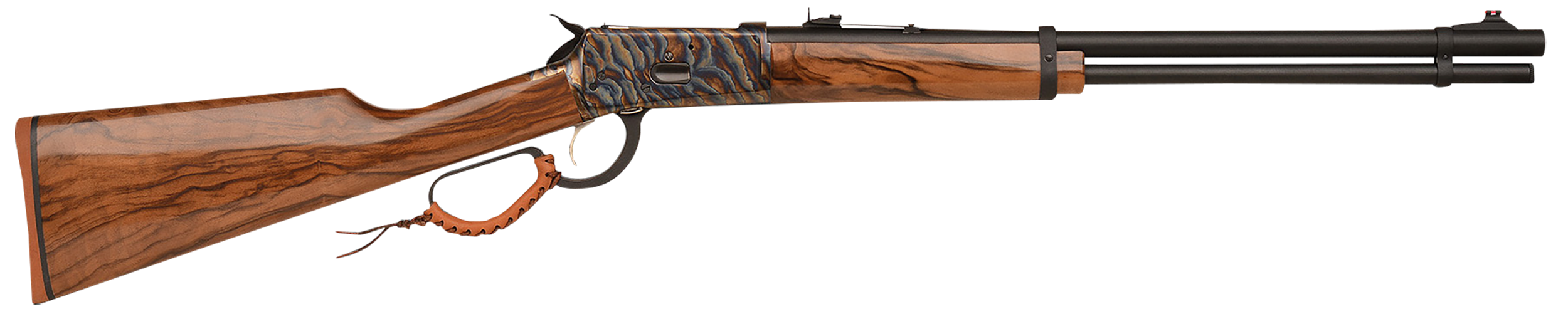 Gforce Arms GFLVR357CC Saddlehorn  Full Size 357 Mag 10+1 20" Blued Steel Barrel, Color Case Hardened Aluminum Receiver, Turkish Walnut Fixed Stock