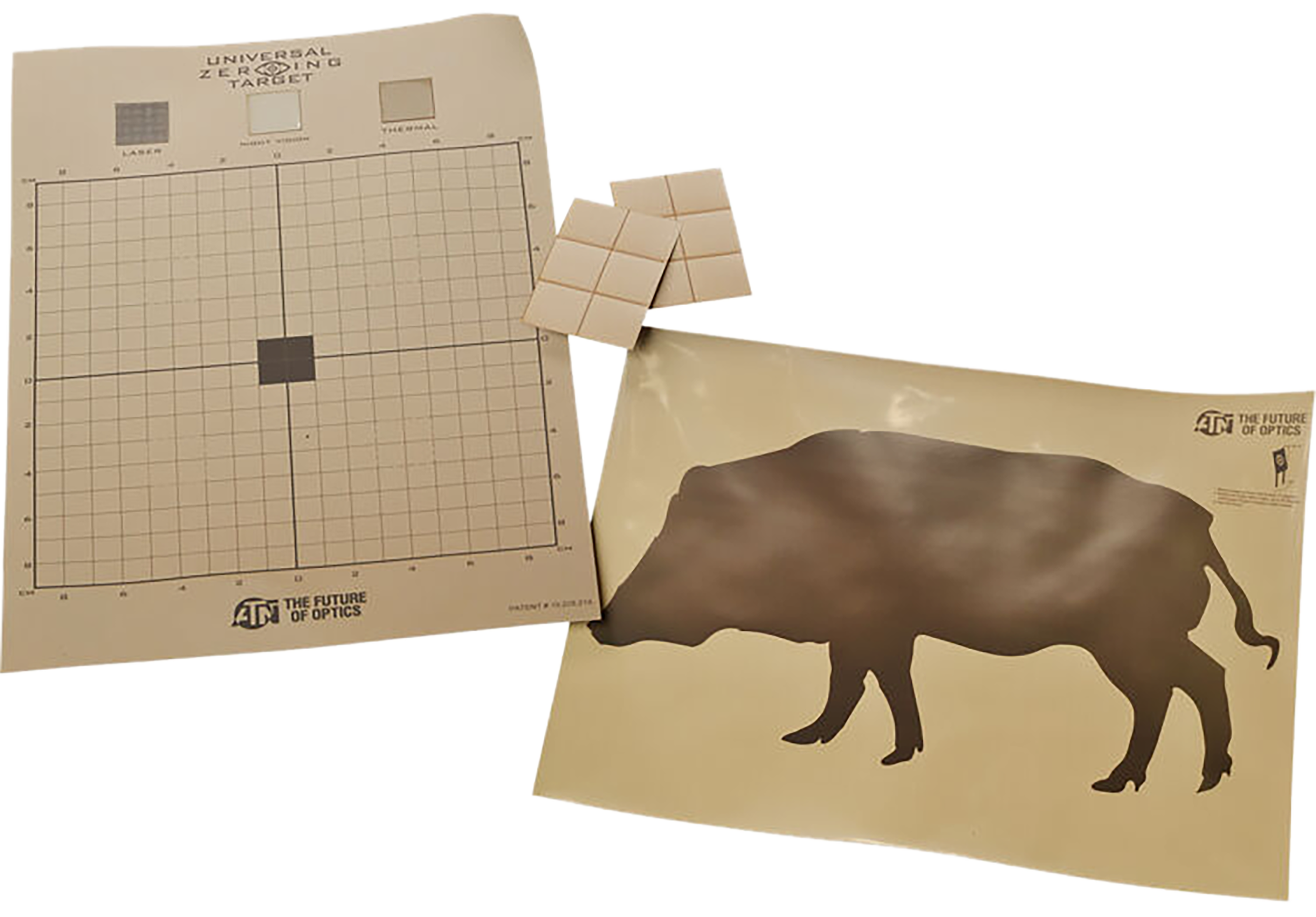 ATN ACMKIRTGBR Thermal Target Kit Boar Paper 30" x 24" Brown Includes 12 Plasters/2 Targets