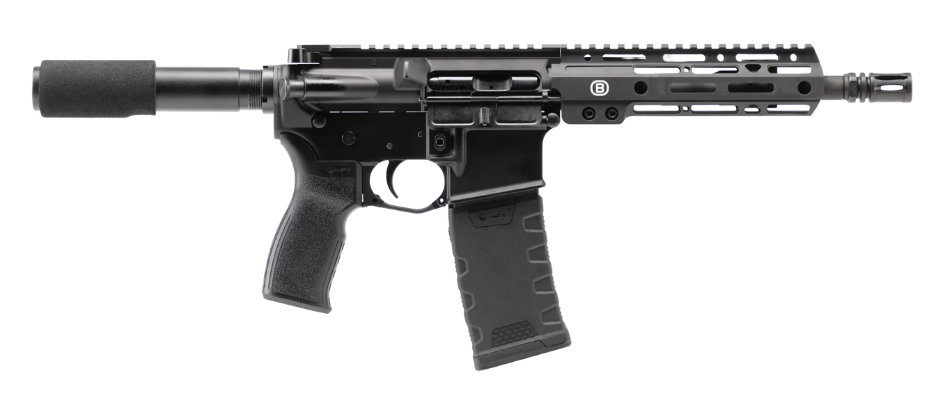Bersa BAR15300BOPBMFT BAR15  300 Blackout 30+1 7.50" Black Threaded Barrel, Black Hardcoat Anodize Aluminum Receiver w/Picatinny Rail, M-LOK Handguard, Black Polymer MFT Minimalist Stock, Black Polyme