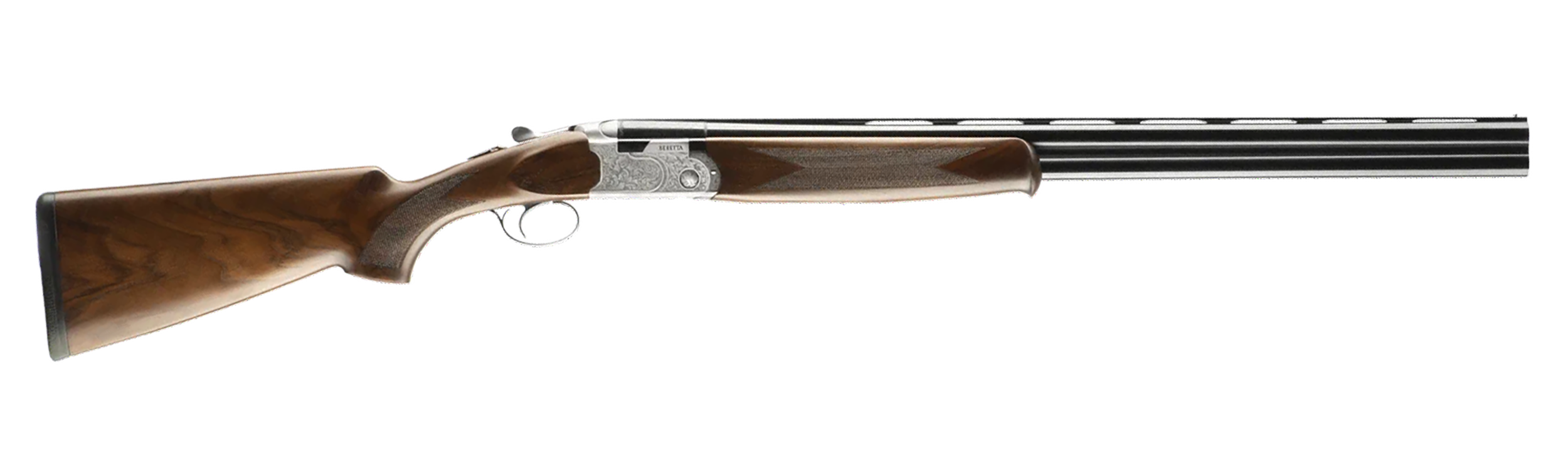 Beretta USA J686F2028 686 Silver Pigeon I 20 Gauge 3" 2rd 28" Blued Over/Under Vent Rib Barrel,  Silver Engraved Receiver, Fixed Grade II Walnut Wood Stock, Right Hand