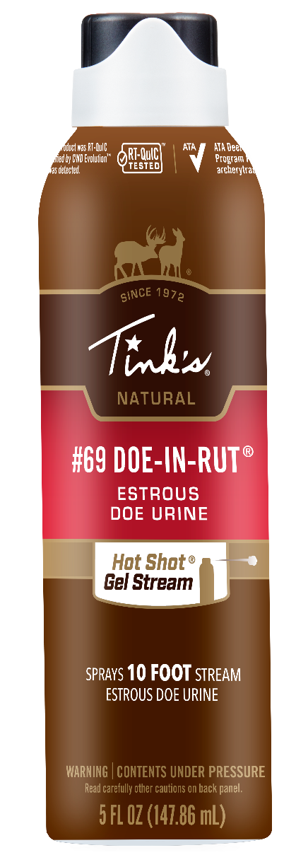 Tinks W6260 #69 Hot Shot Deer Attractant Doe In Estrus Scent Gel 5 oz Gel Stream