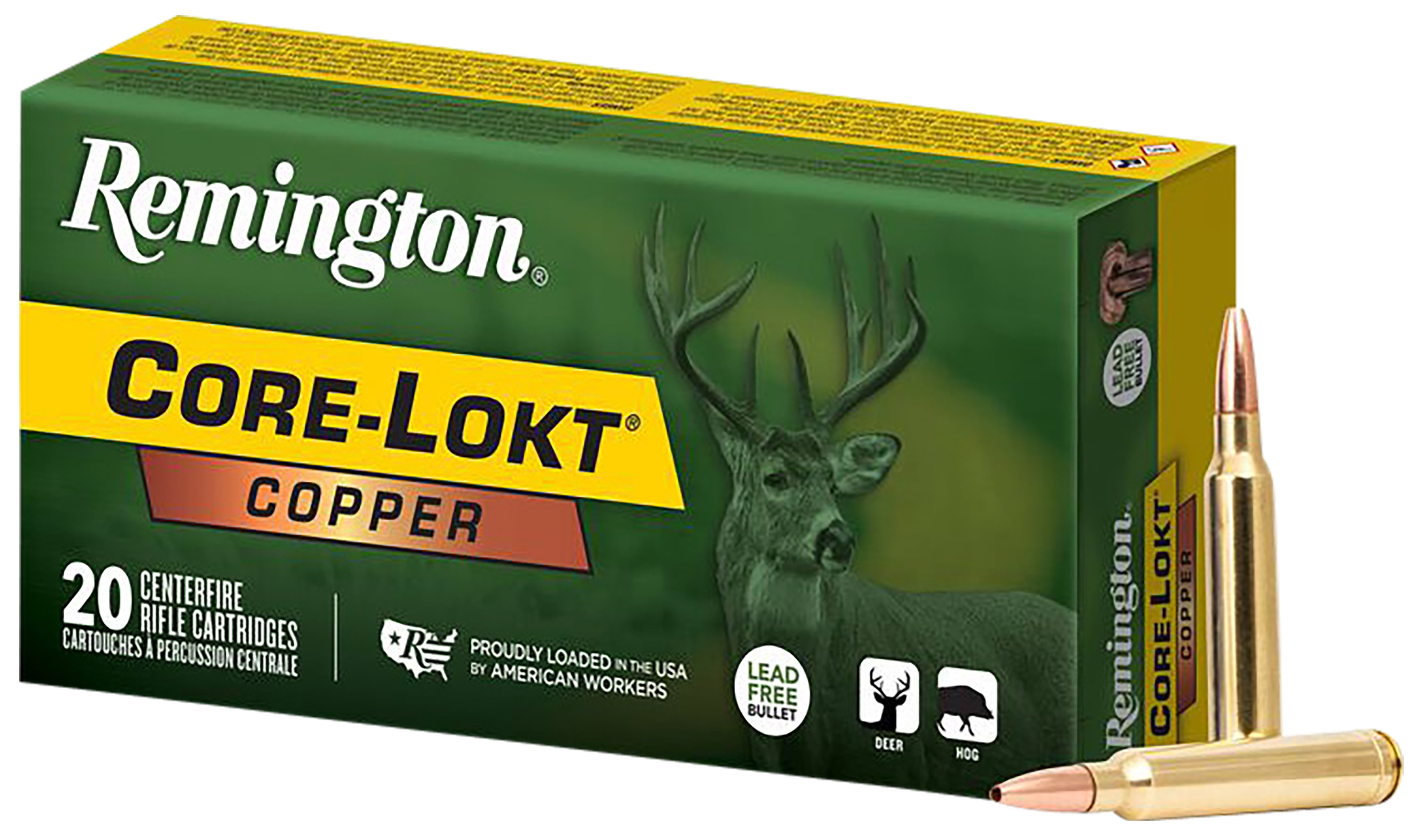 Remington Ammunition R27858 Core-Lokt Copper 300WinMag 180gr Copper Hollow Point 20 Per Box/10 Case